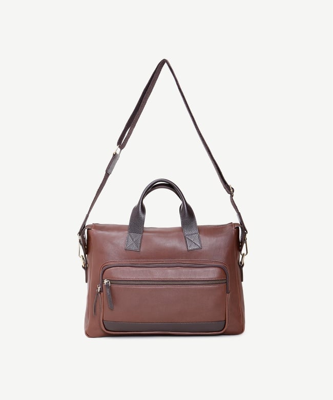  YARGICI Deri Detaylı Laptop Çantası