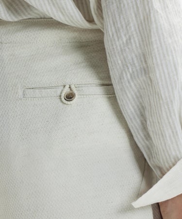  YARGICI Düz Kesim Duble Paça Bağ Detaylı Pantolon