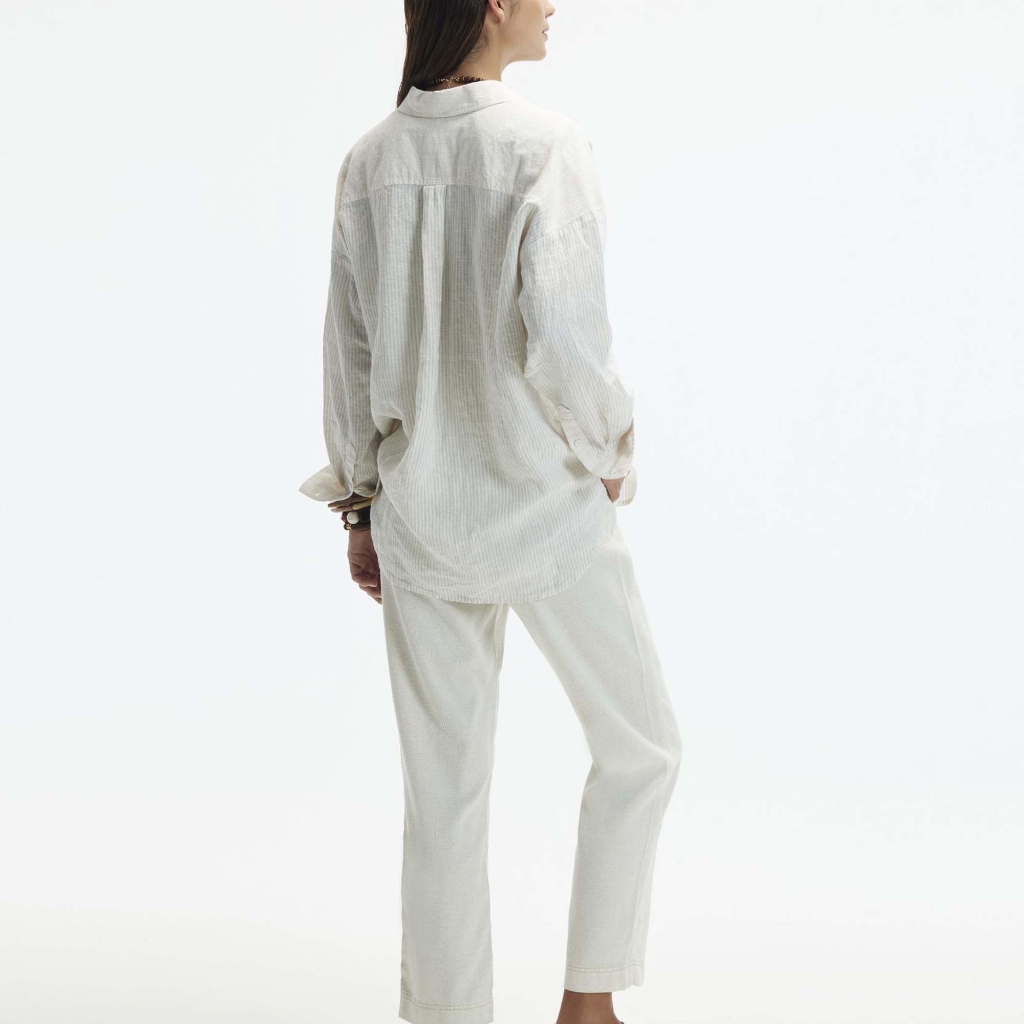 YARGICI Düz Kesim Duble Paça Bağ Detaylı Pantolon