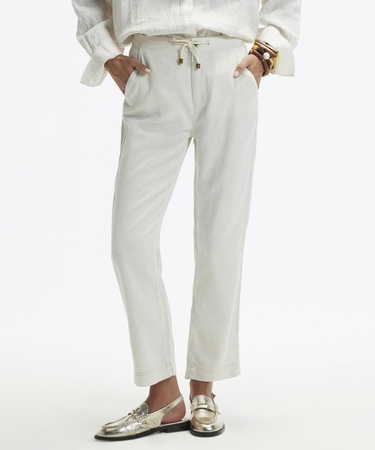  YARGICI Düz Kesim Duble Paça Bağ Detaylı Pantolon