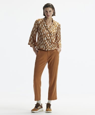  YARGICI Düz Kesim Duble Paça Bağ Detaylı Pantolon