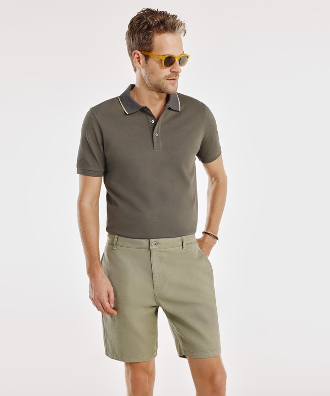  YARGICI Klasik Kesim Bermuda Şort