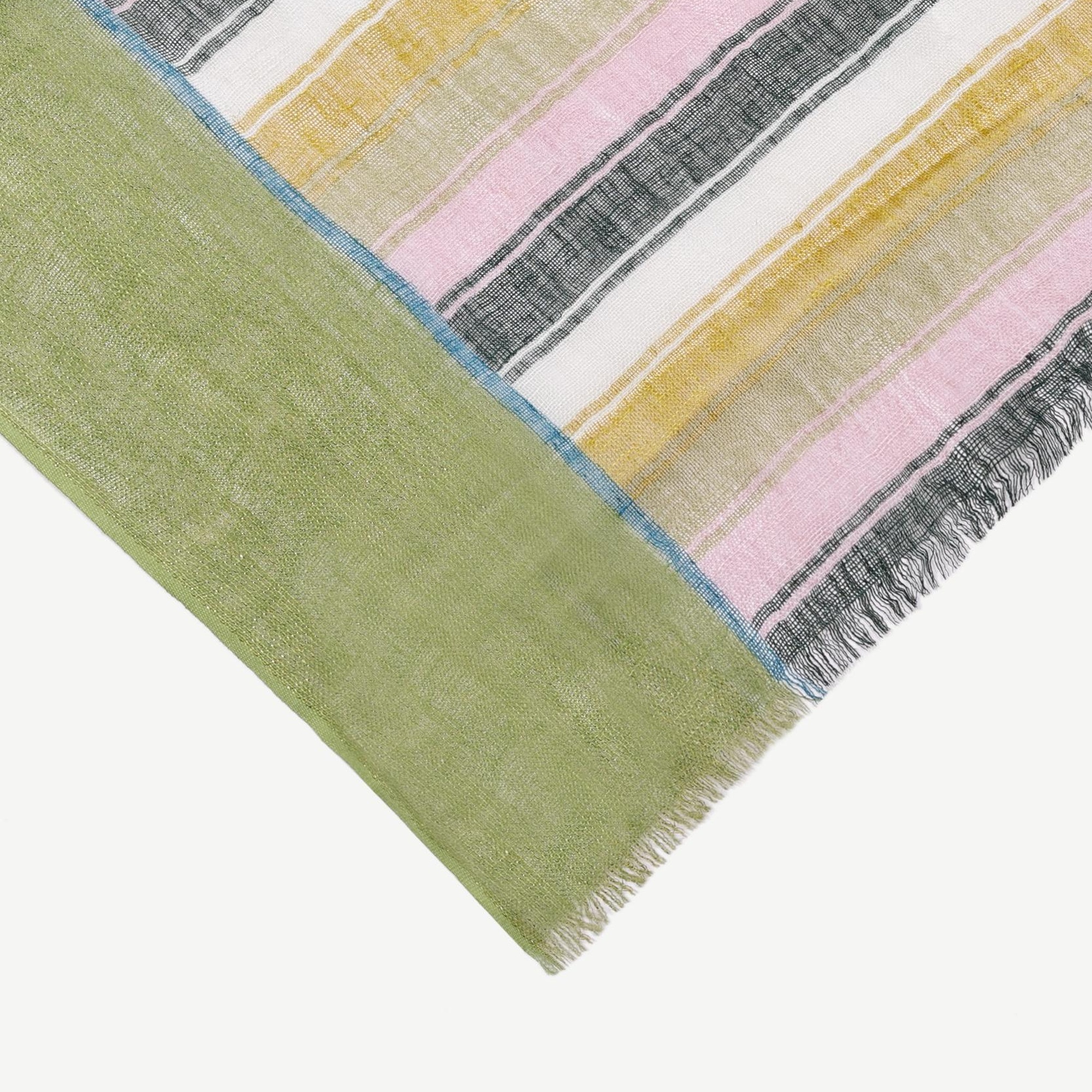 YARGICI Çizgili Keten Şal