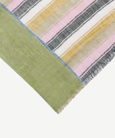  YARGICI Çizgili Keten Şal