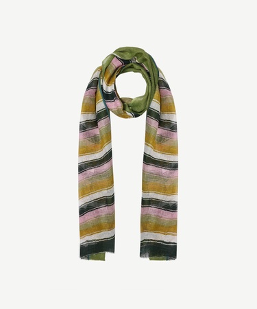  YARGICI Çizgili Keten Şal