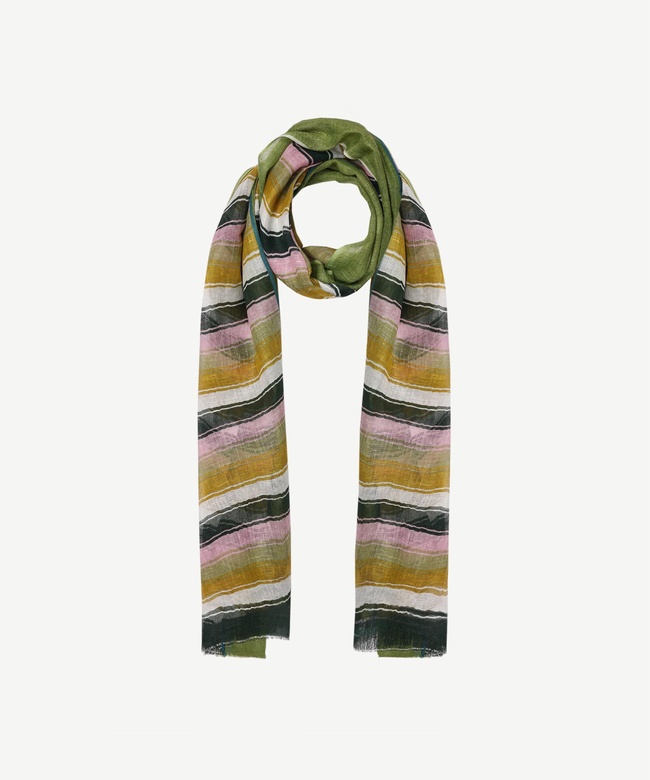  YARGICI Çizgili Keten Şal