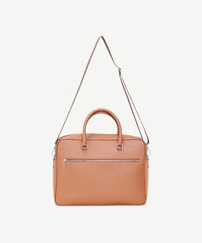  YARGICI Fermuarlı Deri Laptop Çantası