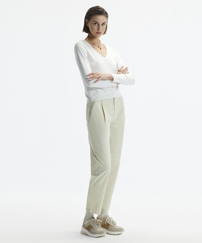  YARGICI Düz Kesim Kalın Kemerli Pensli Pantolon