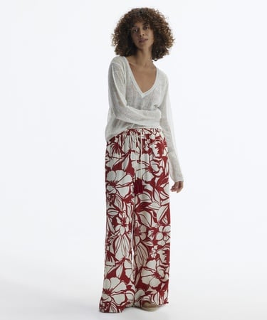  YARGICI Kordon Detaylı Bol Kesim Beli Lastikli Pantolon