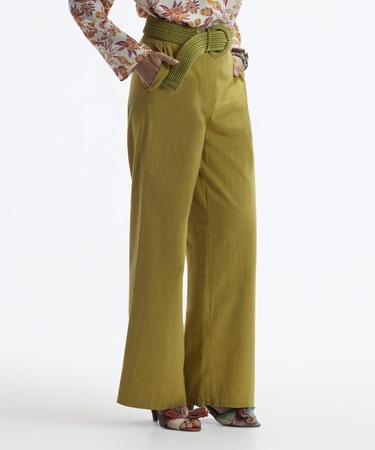  YARGICI Düz Kalıp Cepli Yandan Fermuarlı Pantolon