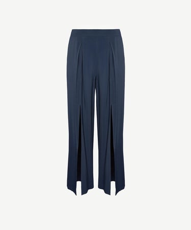  YARGICI Önü Yırtmaçlı Bol Kesim Pantolon