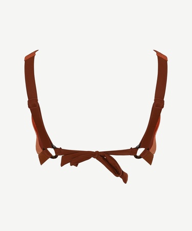  YARGICI Kontrast Detaylı Geniş Üçgen Bikini Üstü