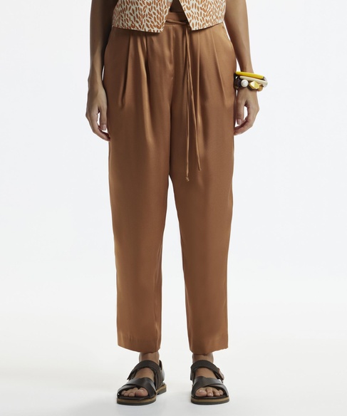  YARGICI Bol Kesim Cepli Bağlama Detaylı Pantolon