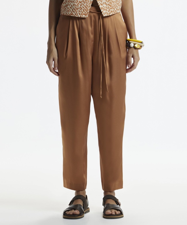  YARGICI Bol Kesim Cepli Bağlama Detaylı Pantolon