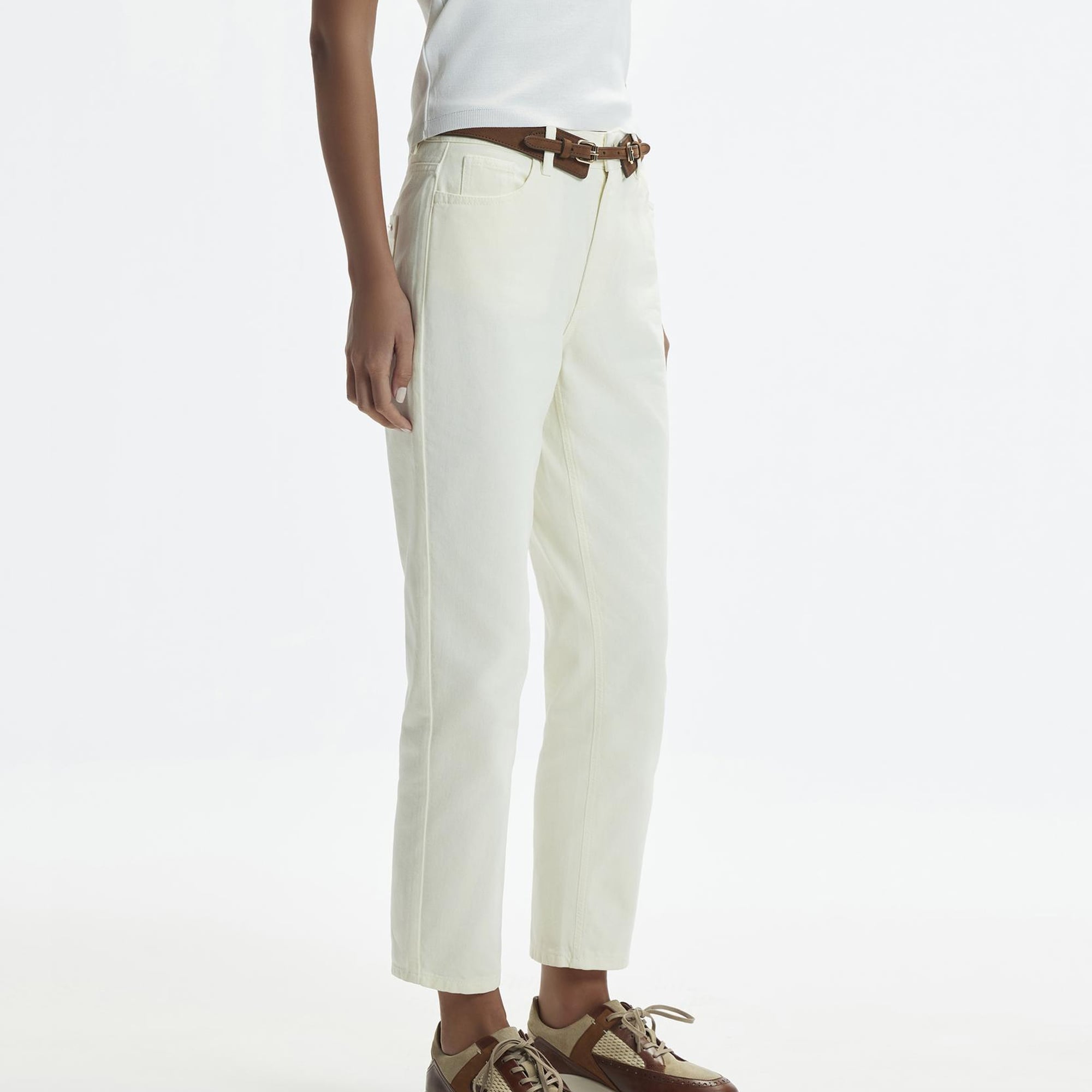 YARGICI Düz Paça Denim Pantolon