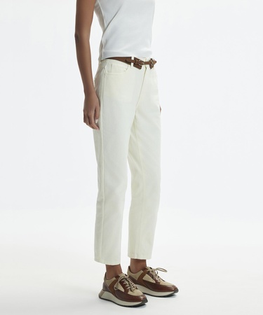  YARGICI Düz Paça Denim Pantolon