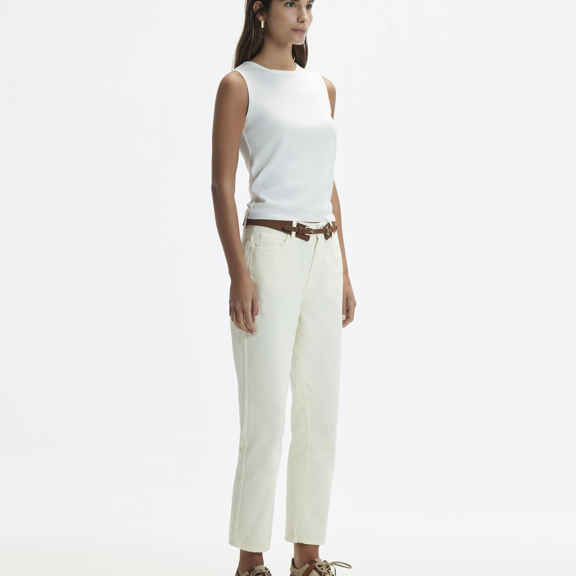 YARGICI Düz Paça Denim Pantolon