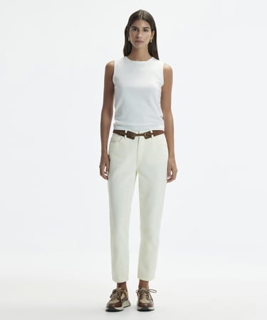  YARGICI Düz Paça Denim Pantolon