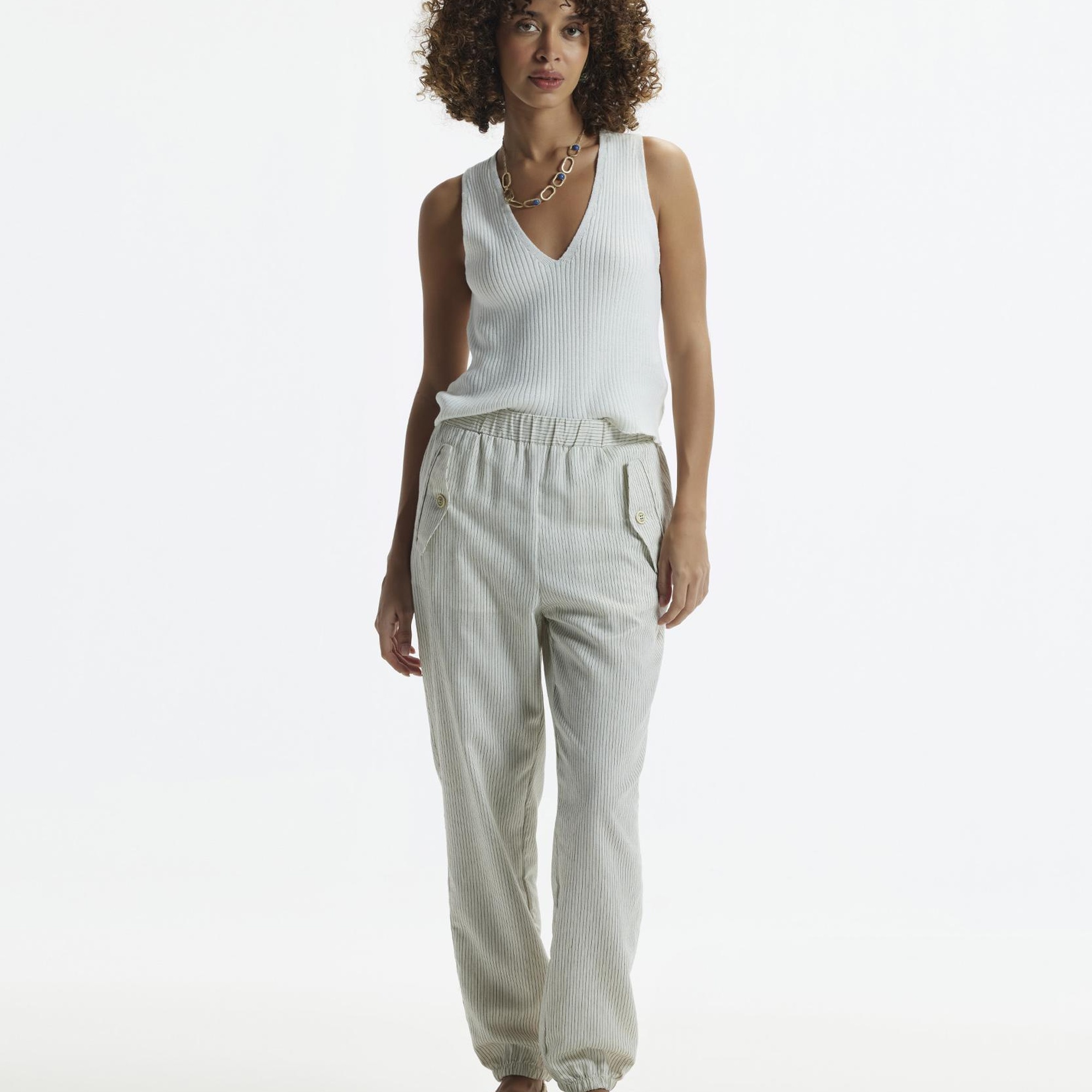 YARGICI Beli Ve Paçası Lastikli Pantolon