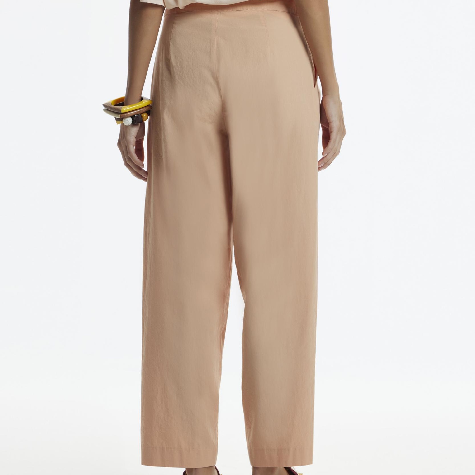 YARGICI Düz Kesim Cepli Kırma Detaylı Pantolon