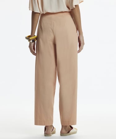  YARGICI Düz Kesim Cepli Kırma Detaylı Pantolon