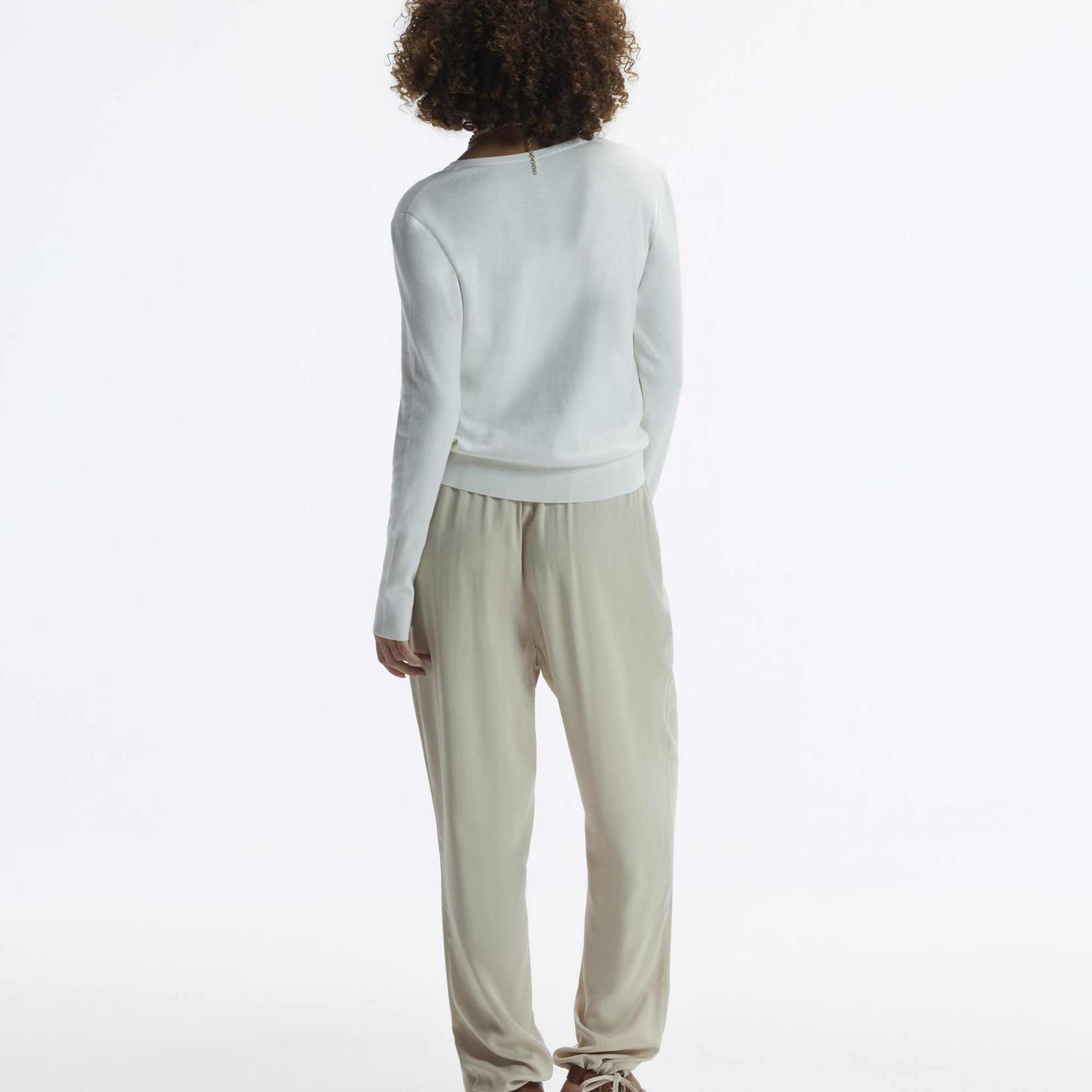 YARGICI Düz Kesim Paçası Bağlı  Pantolon