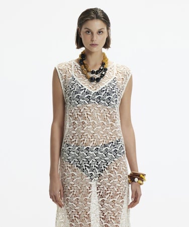  YARGICI Uzun Kolsuz Elbise