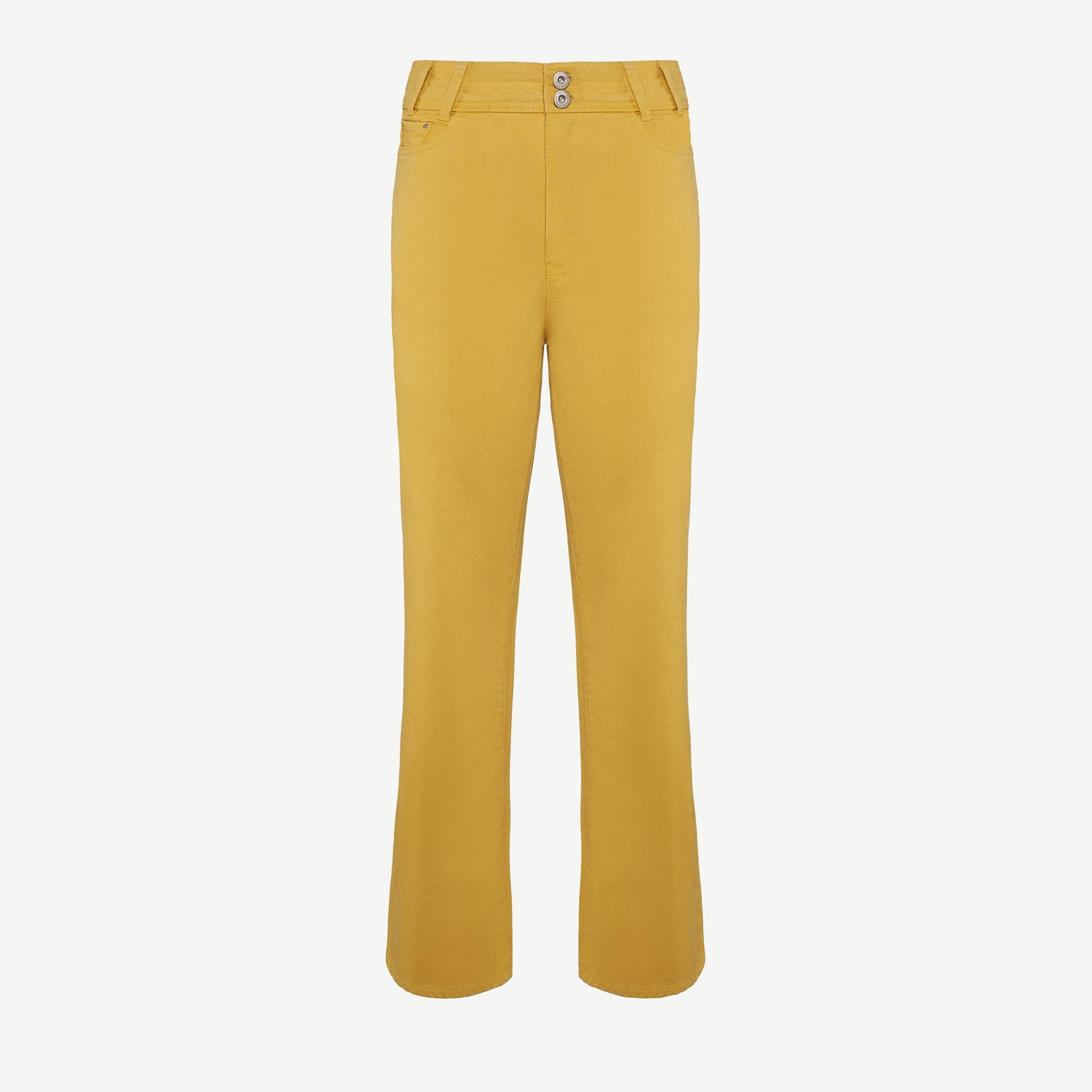 YARGICI Kemer Detaylı Cropeed Fit Non-Denim Pantolon