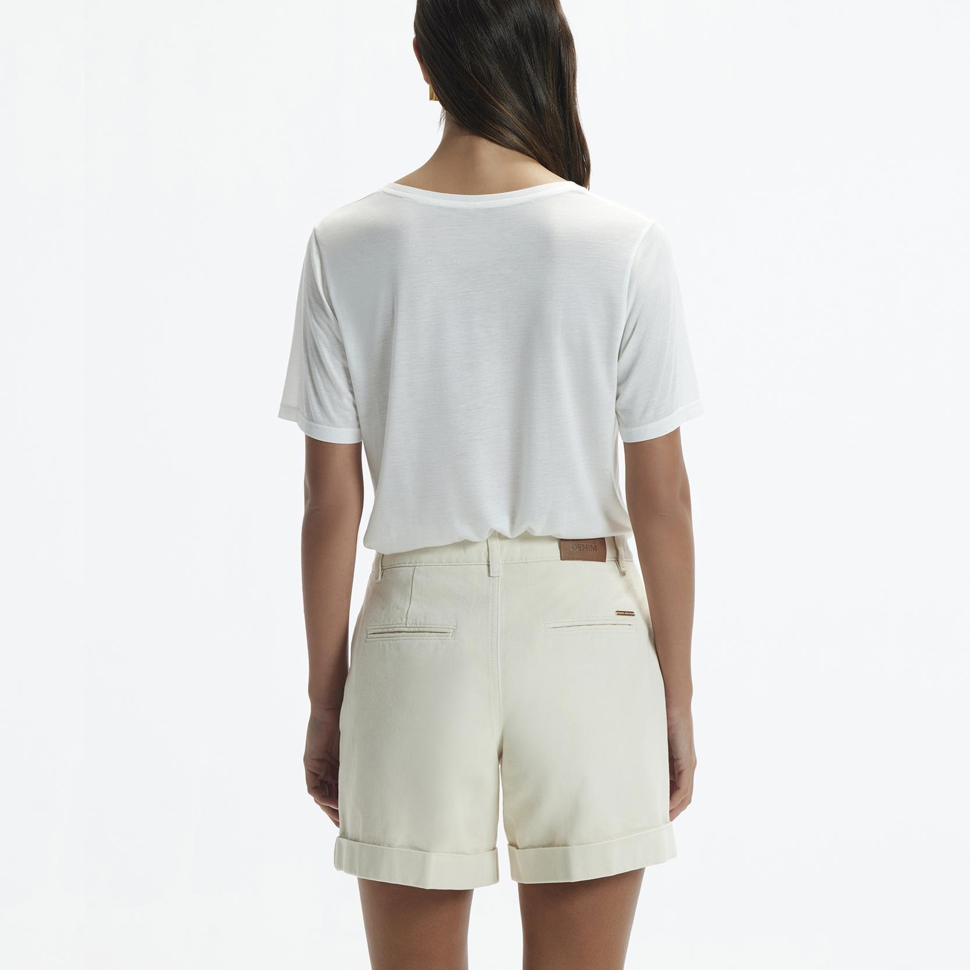 YARGICI Paça Kıvırmalı Bermuda