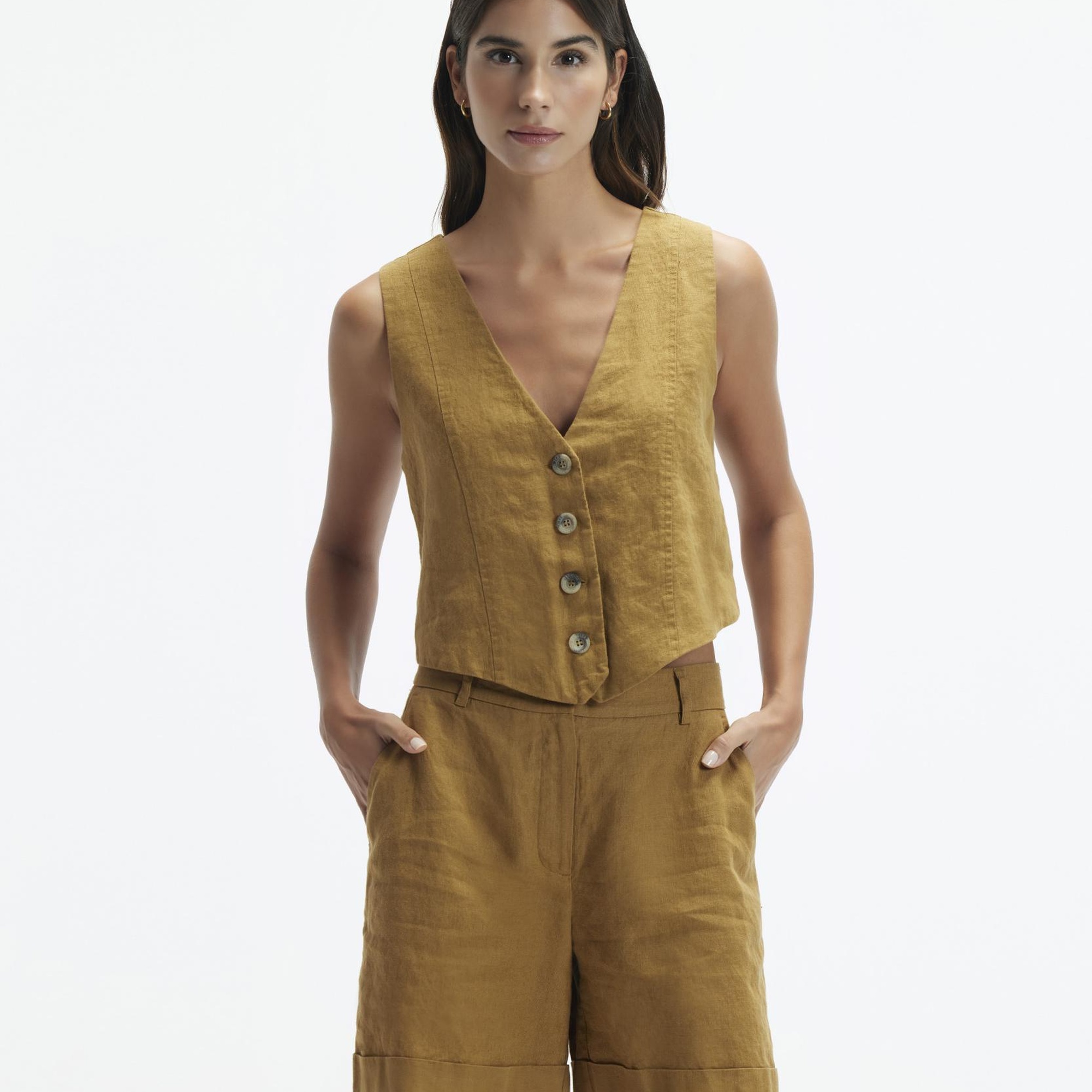 YARGICI Düz Kesim Uzun Bermuda