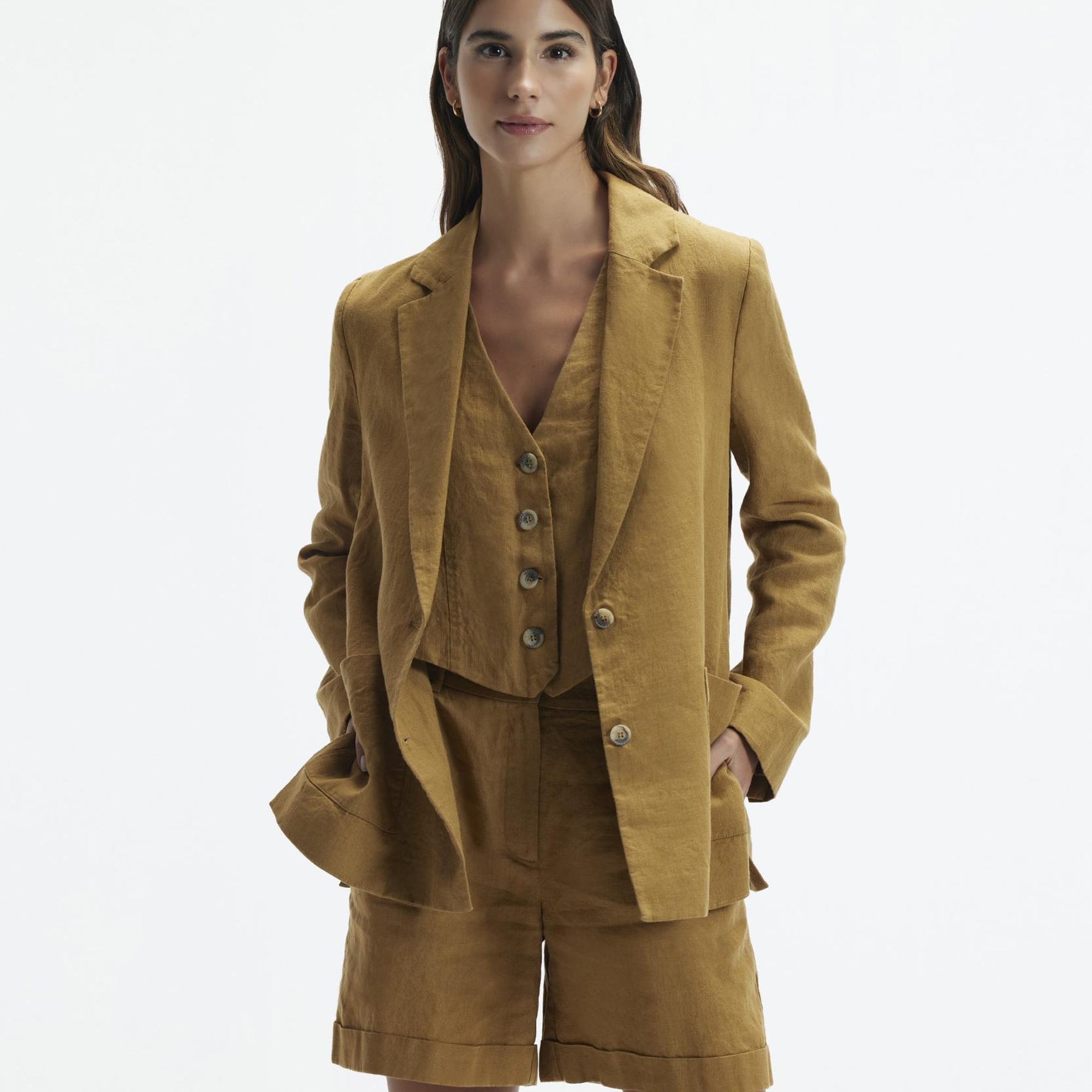 YARGICI Düz Kesim Uzun Bermuda