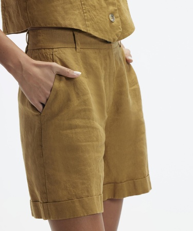  YARGICI Düz Kesim Uzun Bermuda