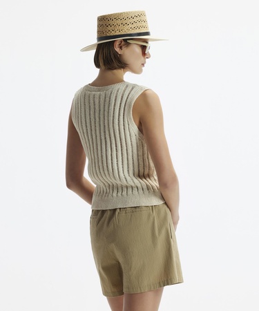  YARGICI Yan Cepli Kemerli Şort