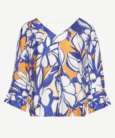  YARGICI V Yakalı Manşeti Bağlamalı Bluz