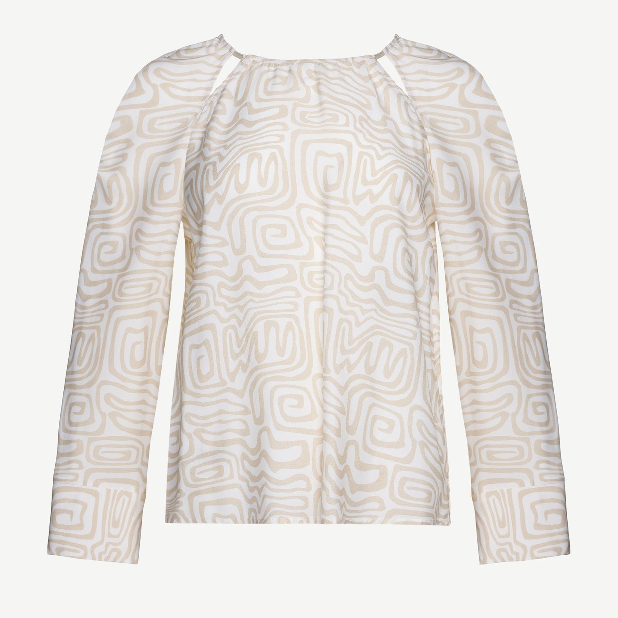 YARGICI Uzun Kollu Bisiklet Yaka Grogren Detaylı Bluz