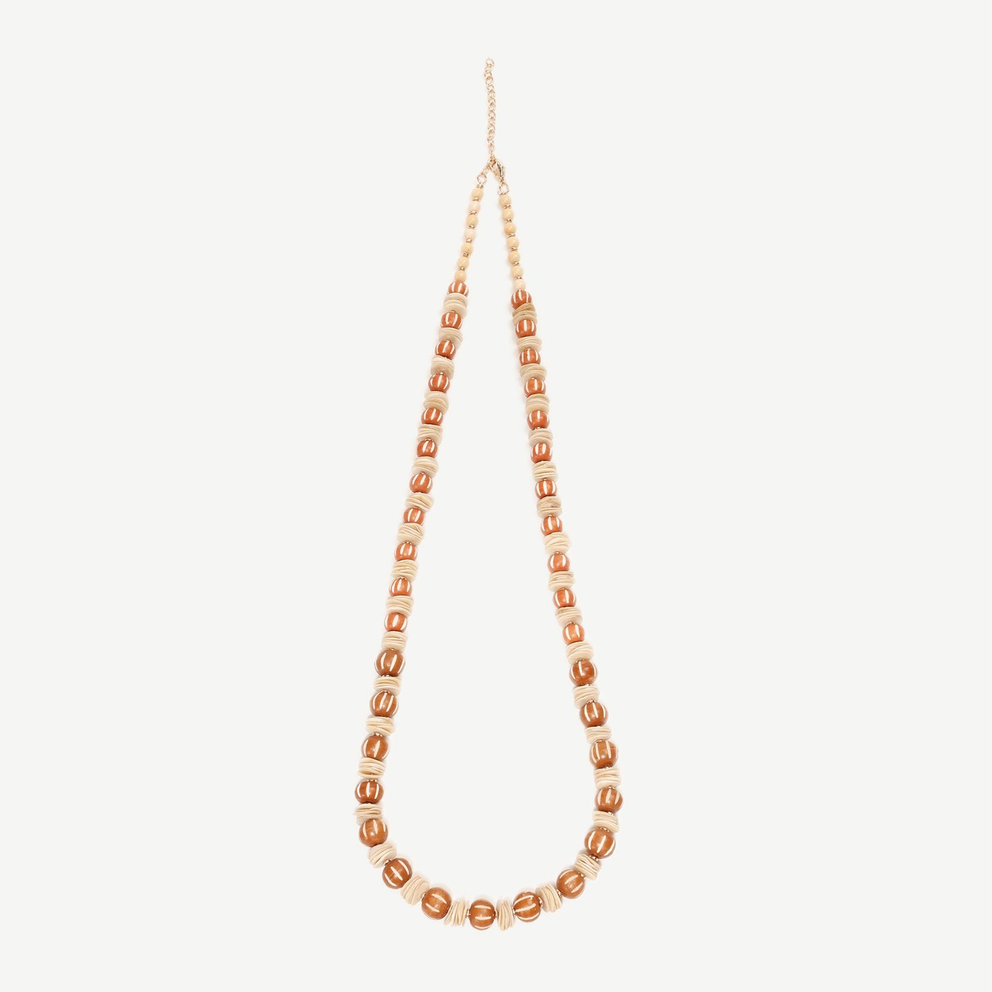 YARGICI Kemik Ve Kabuk Boncuklu Kolye