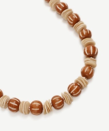  YARGICI Kemik Ve Kabuk Boncuklu Kolye