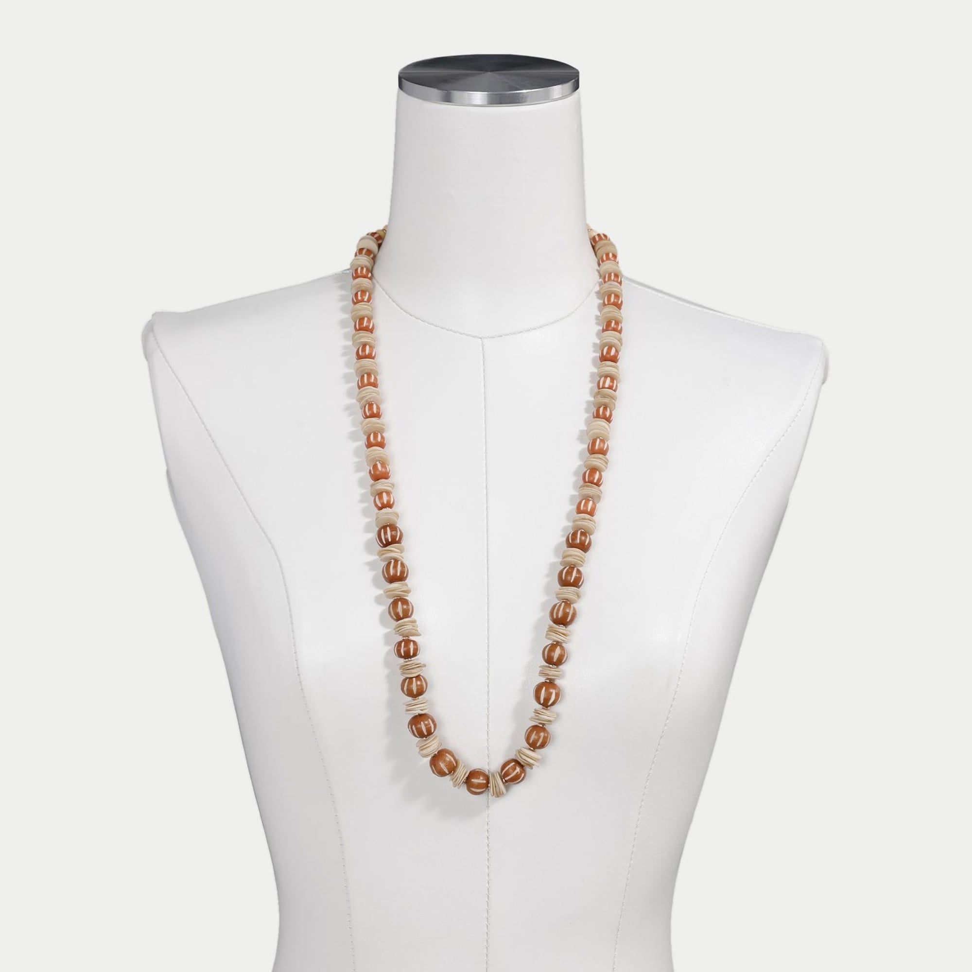 YARGICI Kemik Ve Kabuk Boncuklu Kolye