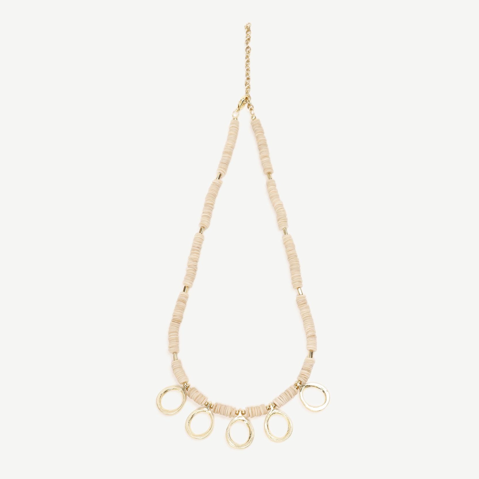 Halka Detaylı Kabuk Kolye