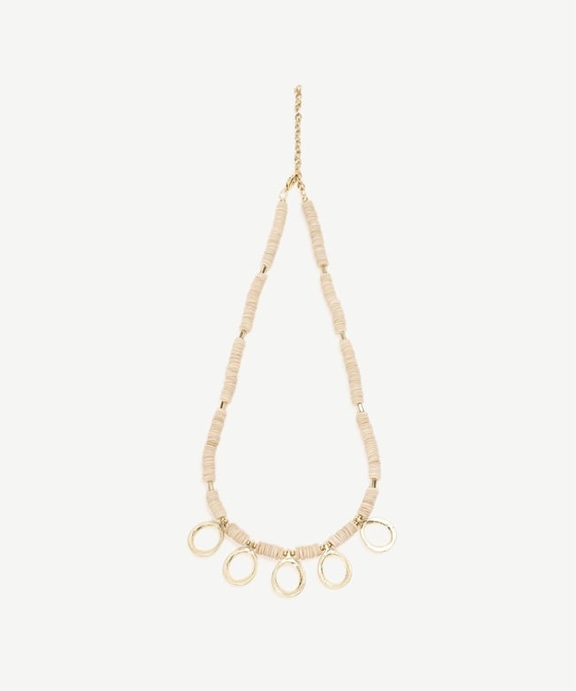  Halka Detaylı Kabuk Kolye