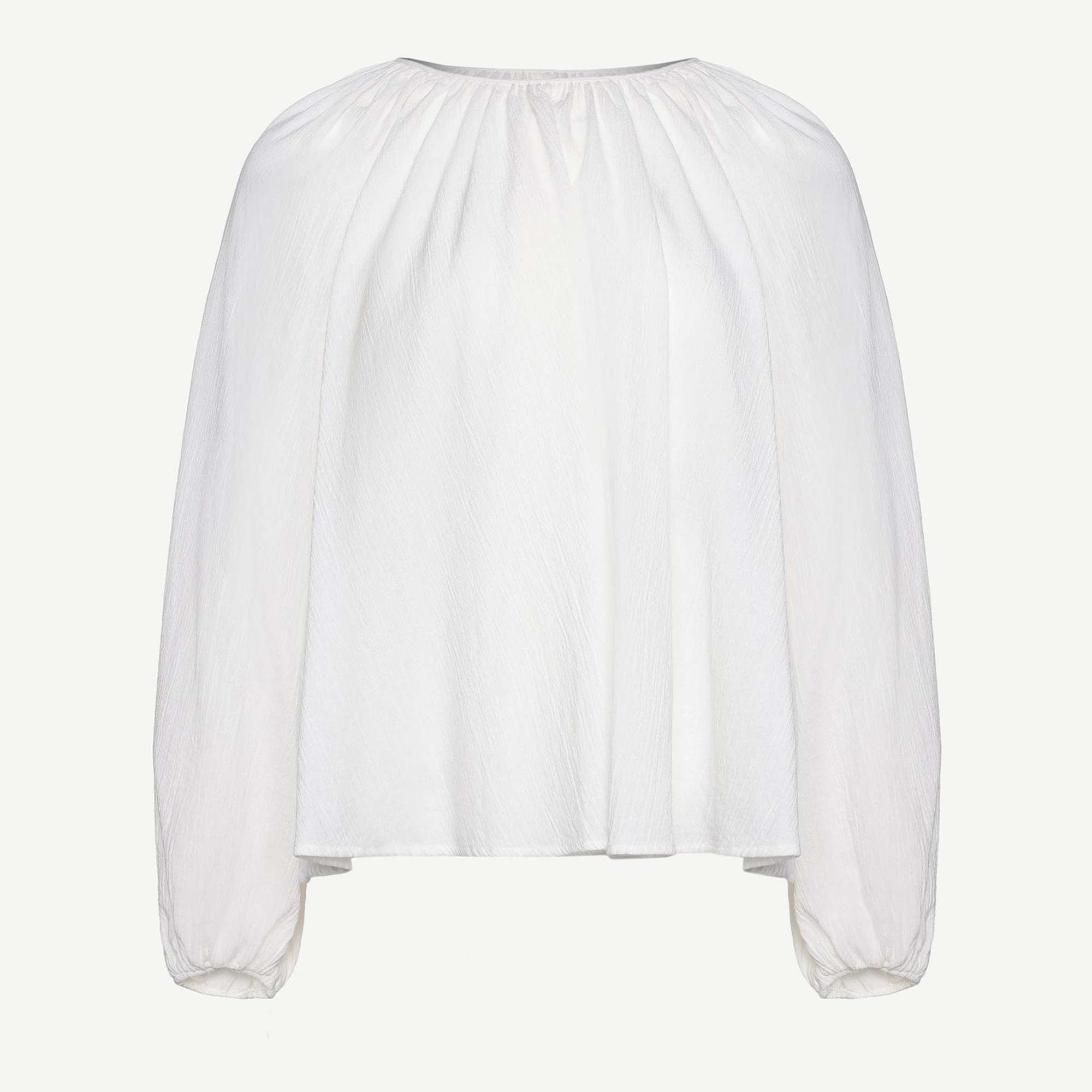 YARGICI Uzun Kollu Sırtı Bağlama Detaylı Bluz