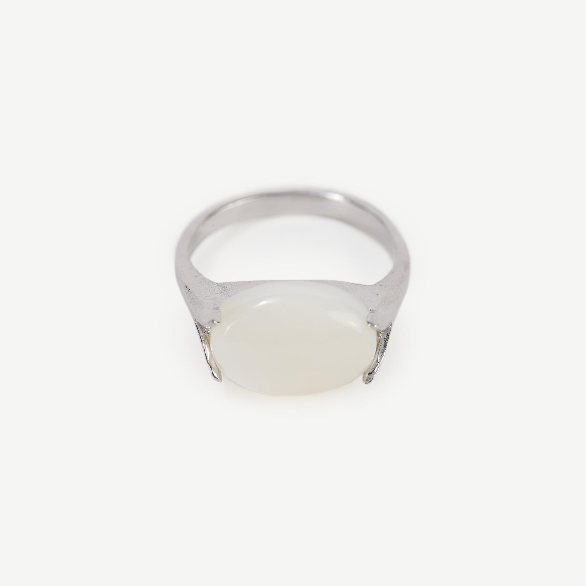 YARGICI Sedef Doğal Taşlı Silver Yüzük