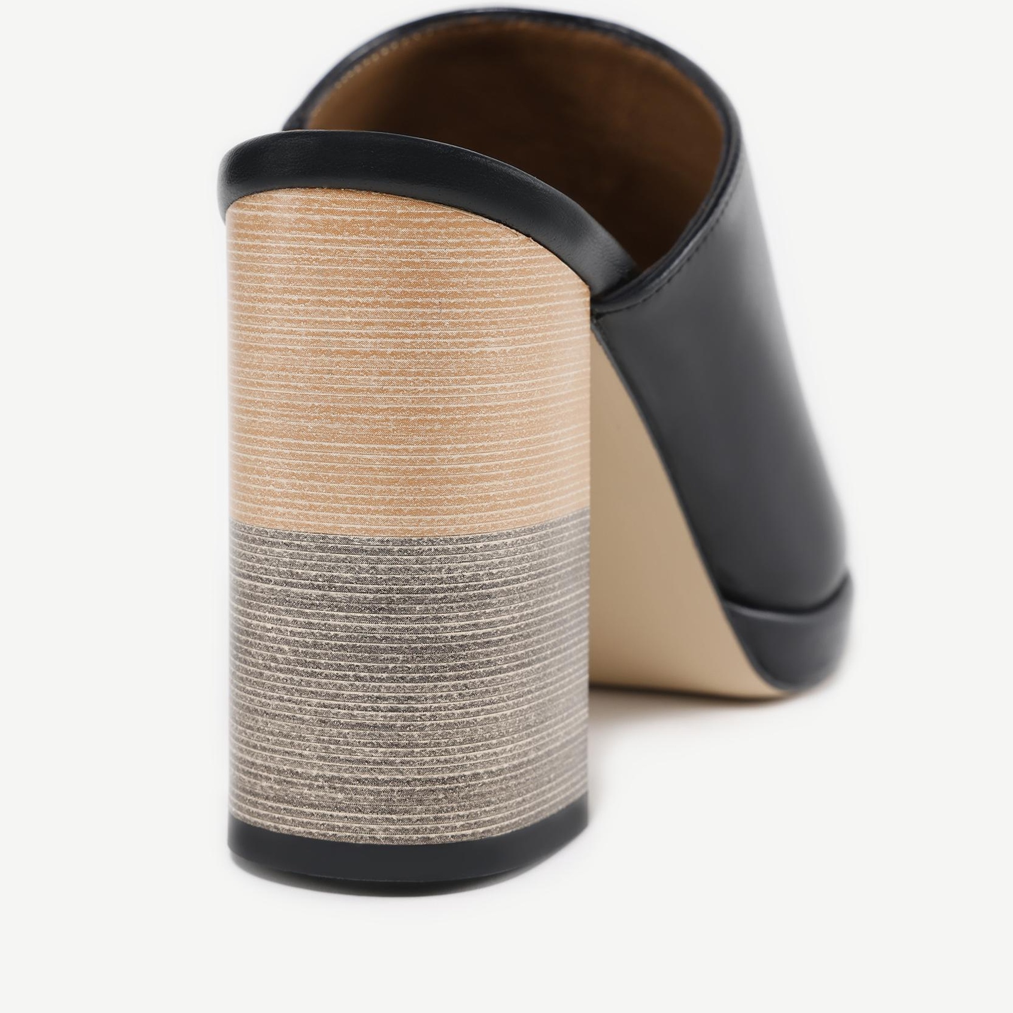 YARGICI Topuk Detaylı Deri Terlik