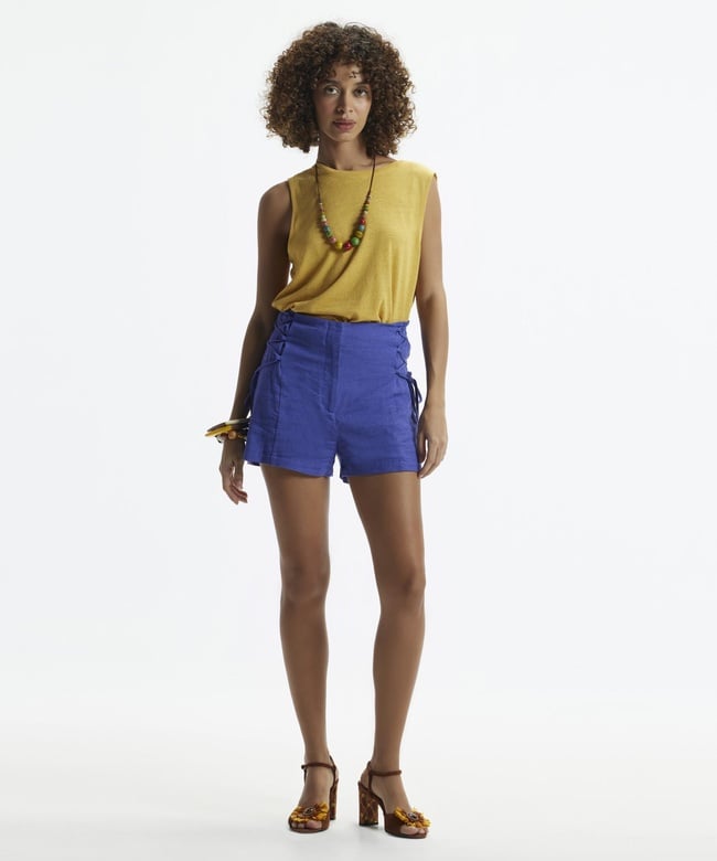  YARGICI Yanları Bağlamalı Kısa Şort