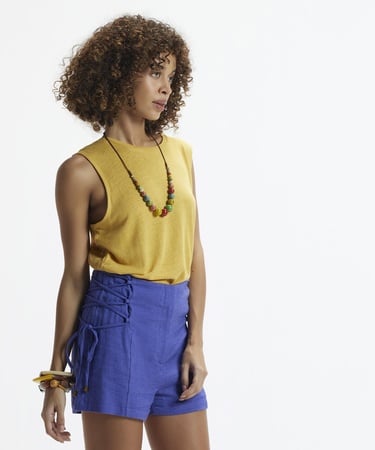  YARGICI Yanları Bağlamalı Kısa Şort