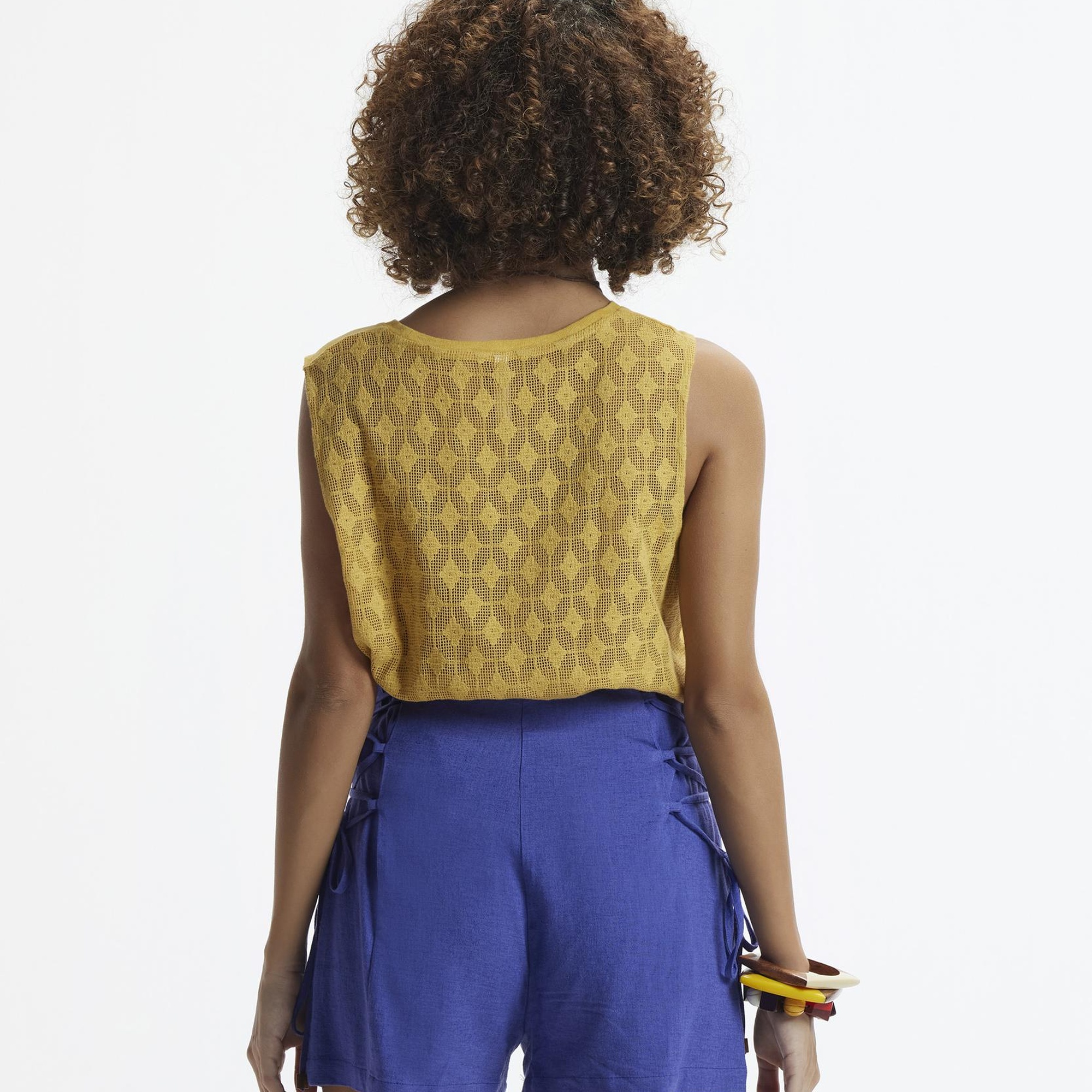 YARGICI Yanları Bağlamalı Kısa Şort