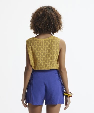  YARGICI Yanları Bağlamalı Kısa Şort