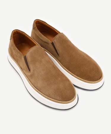  YARGICI Lastikli Düz Deri Ayakkabı