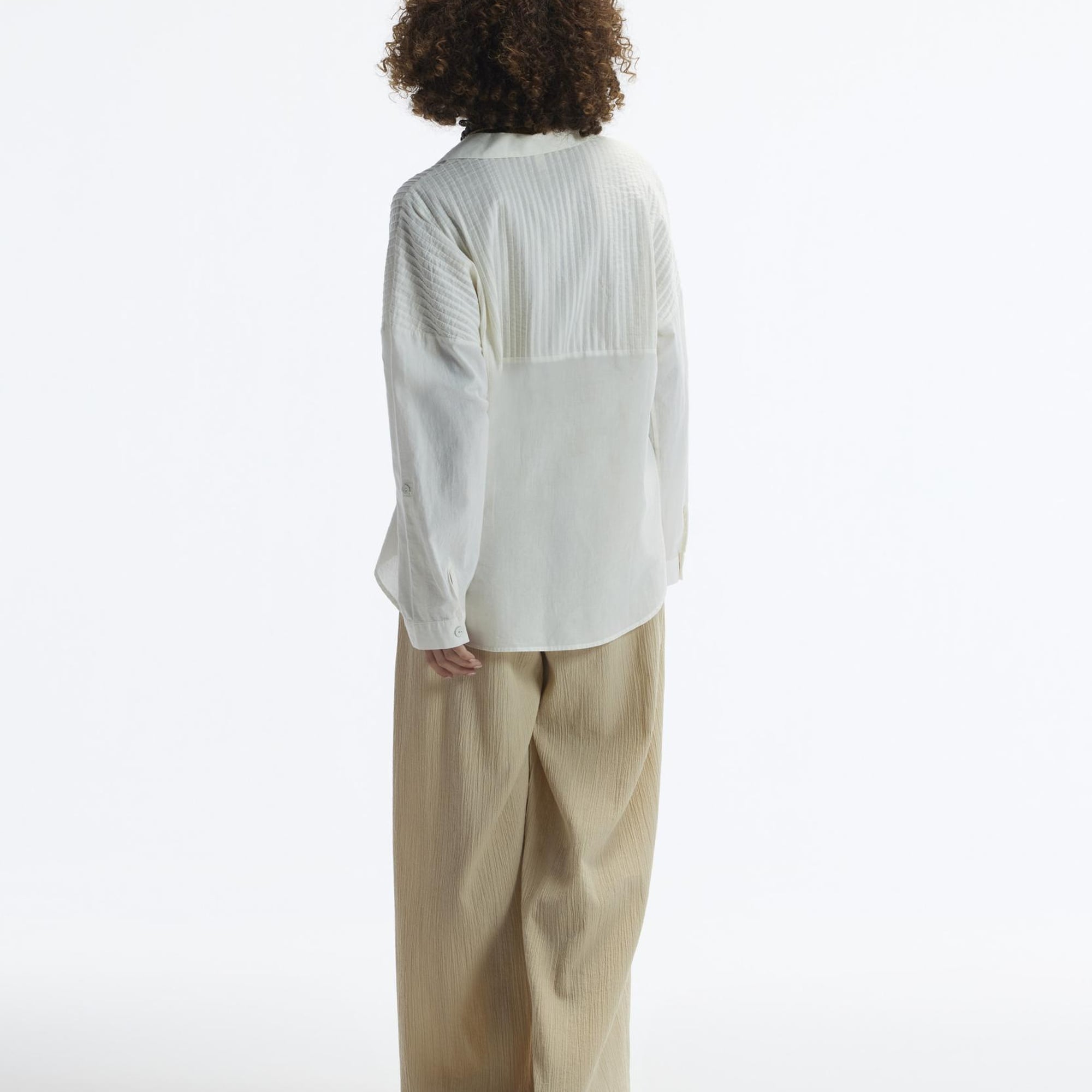 YARGICI Nervürlü Apolet Detaylı Gömlek