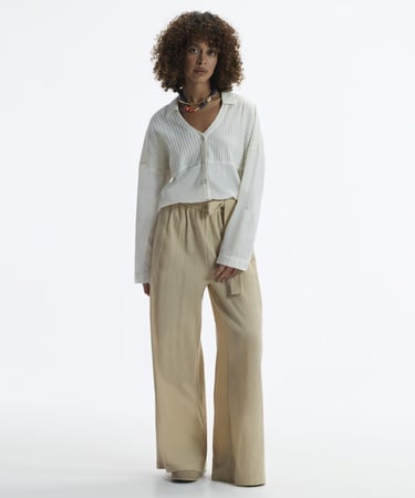  YARGICI Nervürlü Apolet Detaylı Gömlek